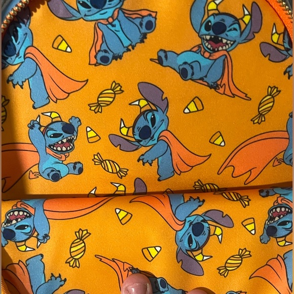 Stitch Candy corn Devil Loungefly Mini Backpack - Picture 5 of 5